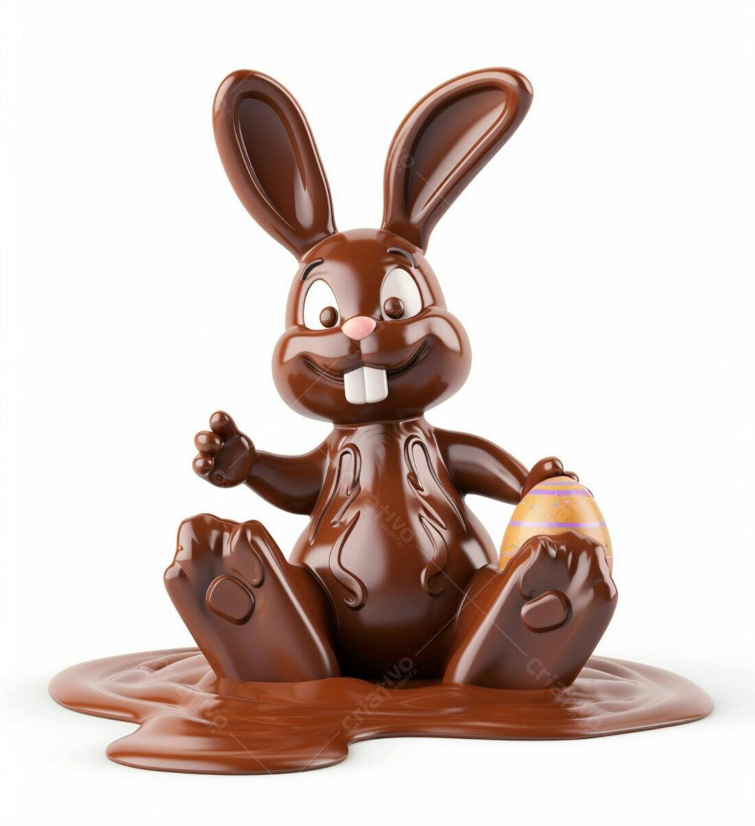 Coelho de chocolate na Páscoa