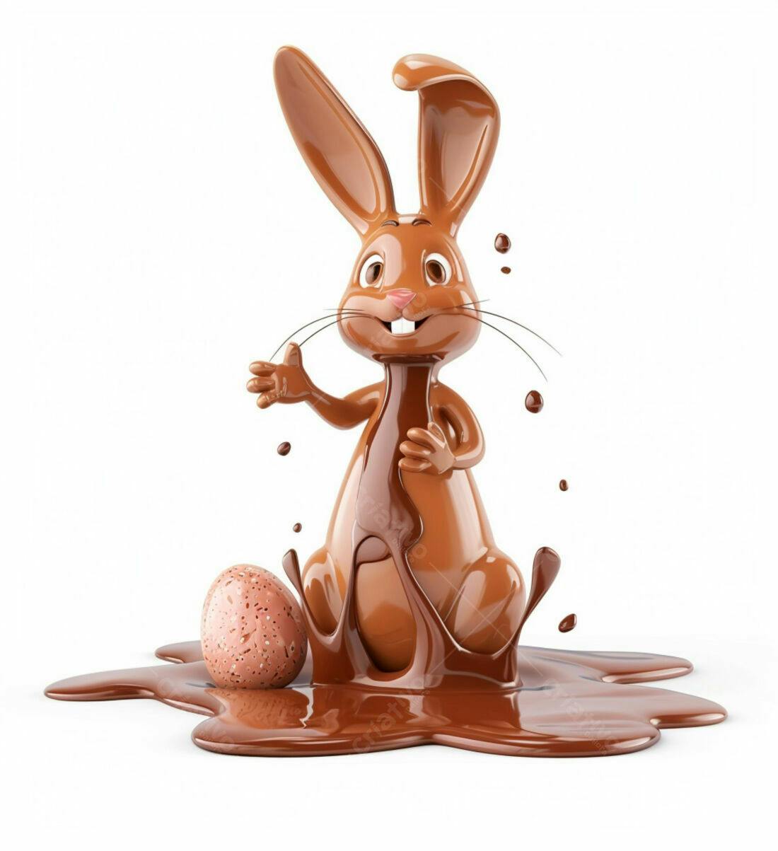 Coelho de Chocolate Páscoa Brincalhão