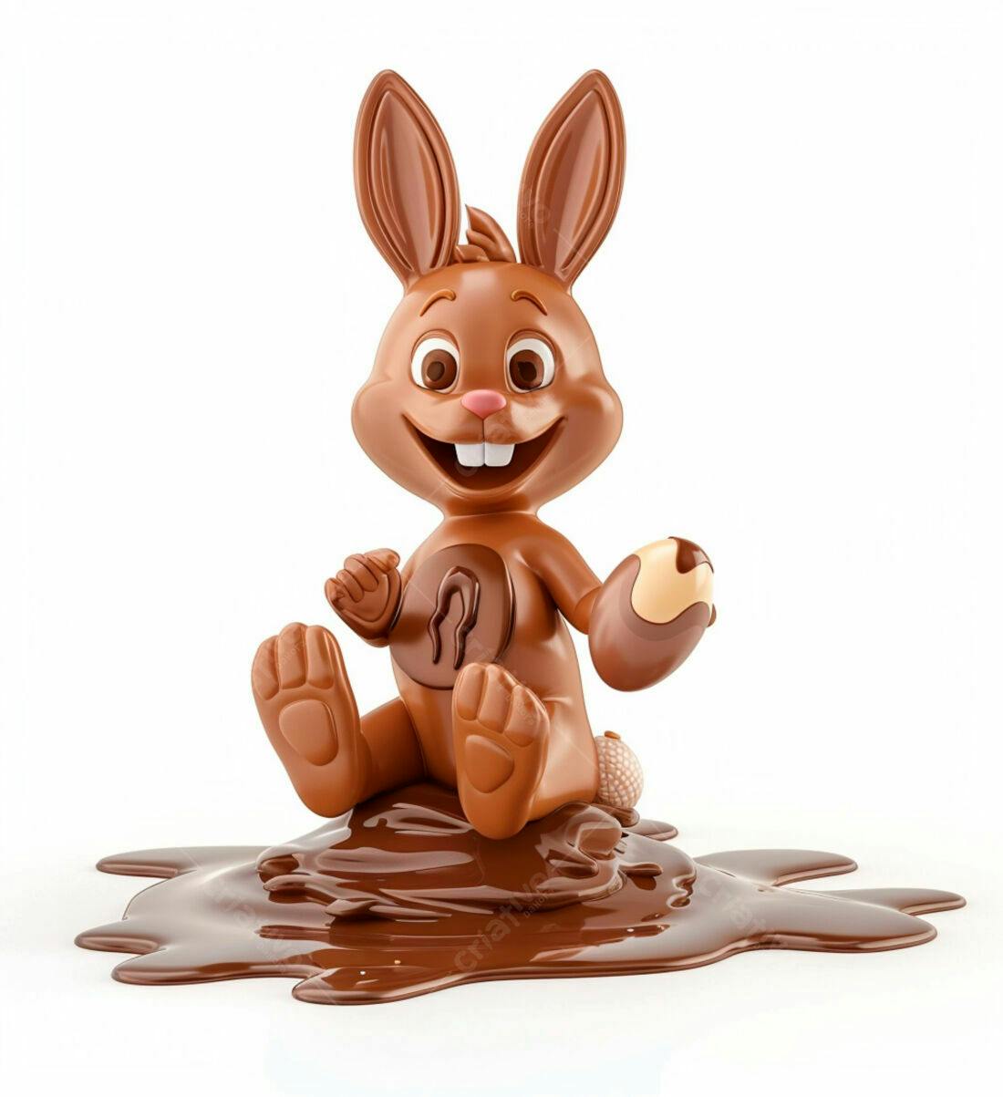 Coelhinho de Chocolate na Páscoa