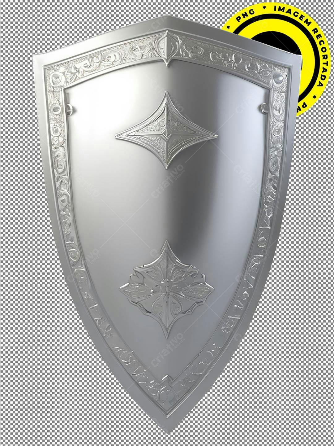 Escudo Medieval PNG com fundo transparente