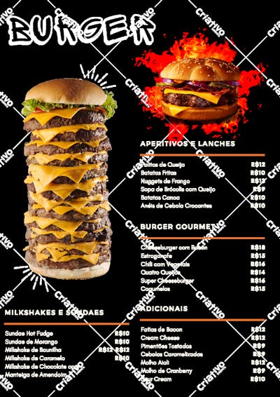 Cardápio de Lanches