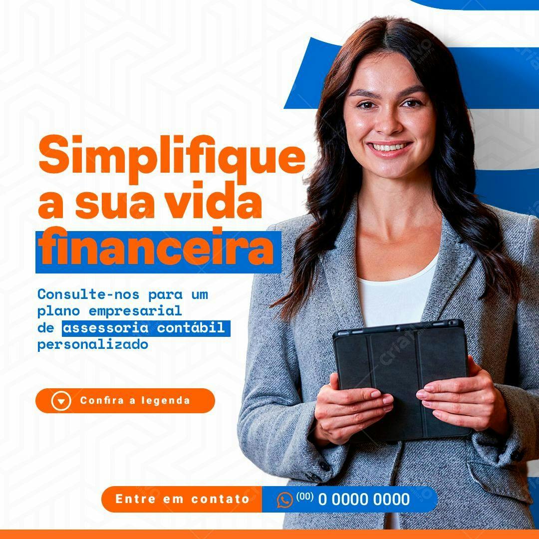 Post para Redes Sociais - Assessoria Contábil PSD Editável