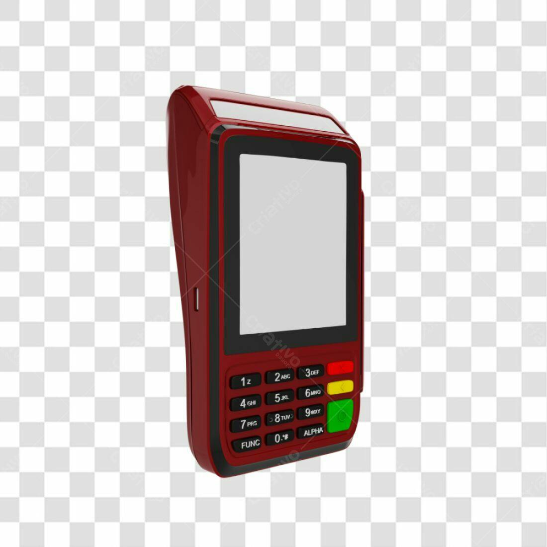 Icone Maquina de Cartão Vermelho PNG com fundo transparente