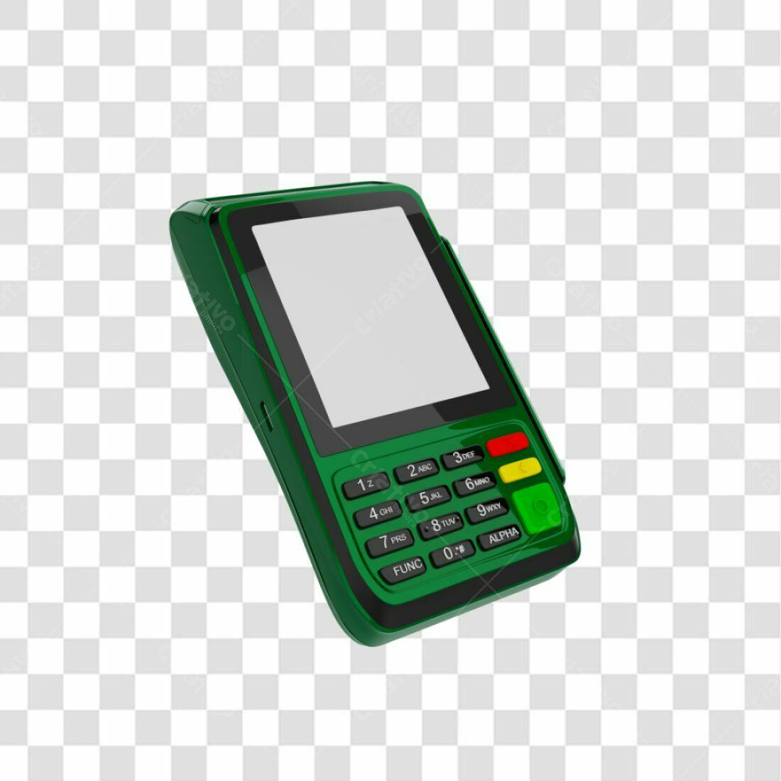 Icone Maquina de Cartão Verde PNG com fundo transparente
