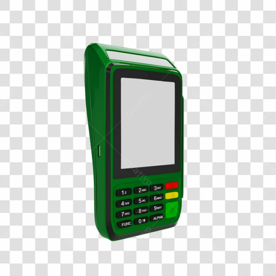 Icone Maquina de Cartão Verde PNG com fundo transparente