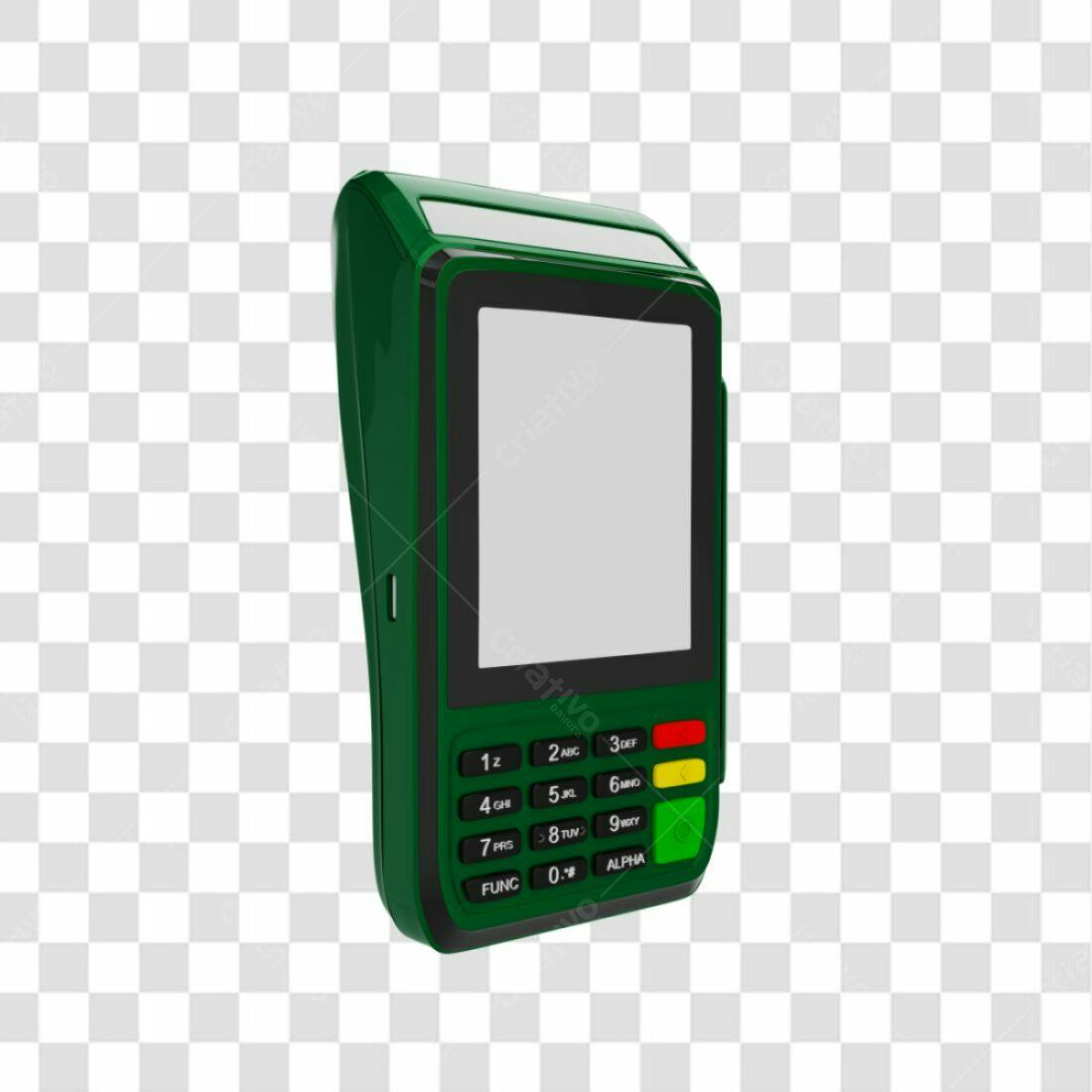 Icone Maquina de Cartão Verde PNG com fundo transparente