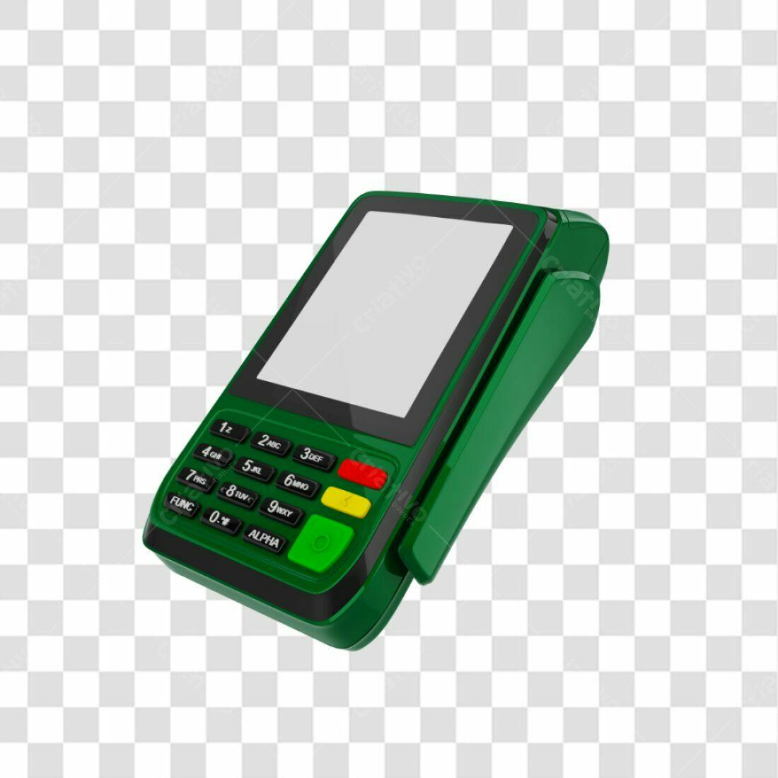 Icone Maquina de Cartão Verde PNG com fundo transparente