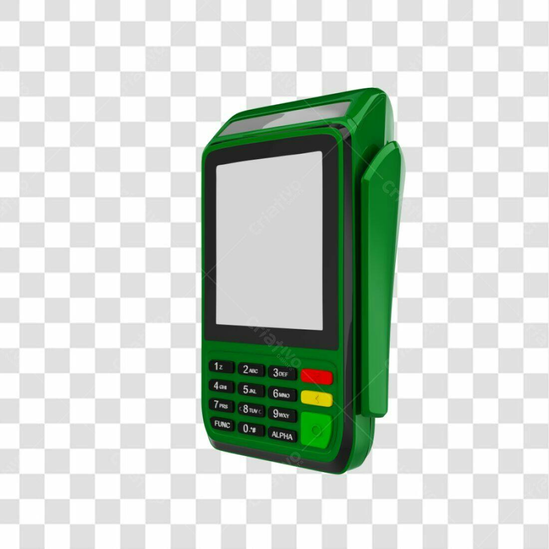 Icone Maquina de Cartão Verde PNG com fundo transparente