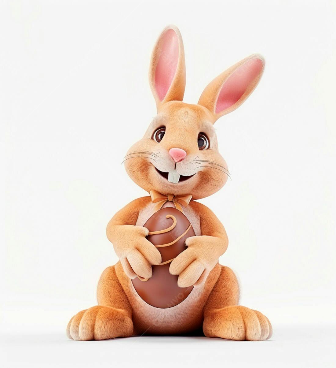 Coelhinho da Páscoa com Ovo de Chocolate