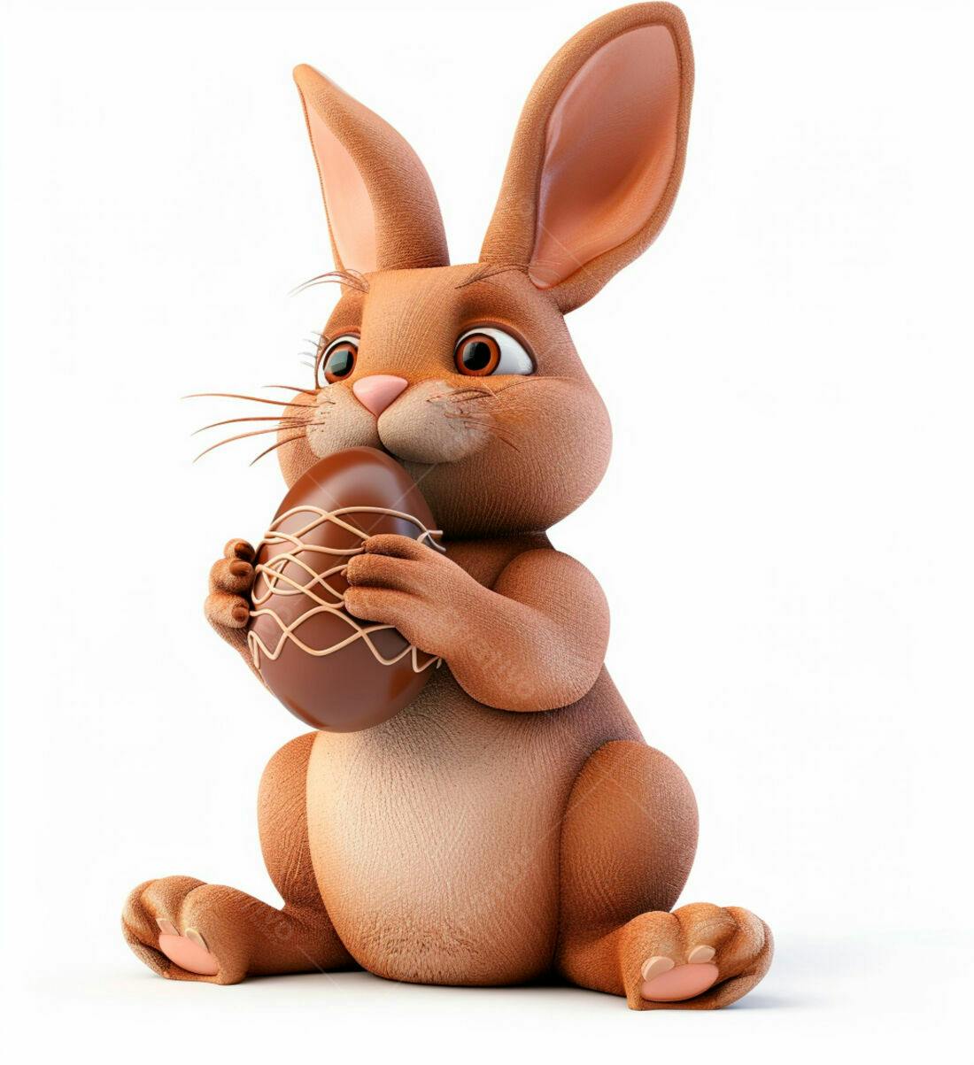 Coelho com ovo de chocolate Páscoa