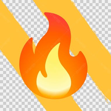 01 emoji fogo fundo transparente png