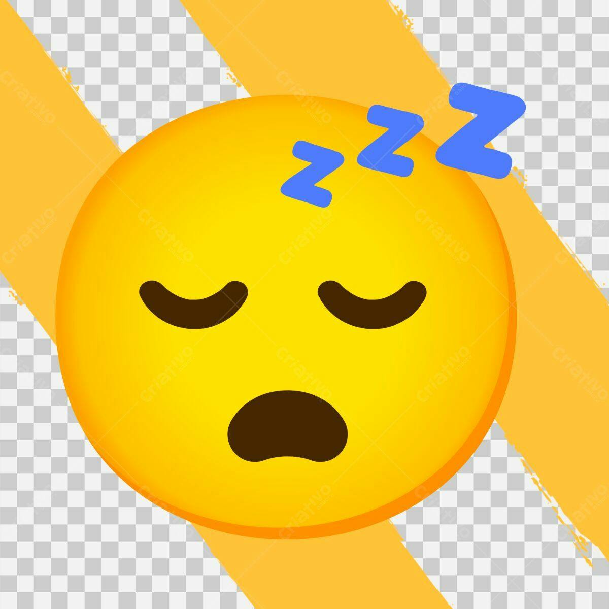 Emoji Sono Tranquilo PSD Editável