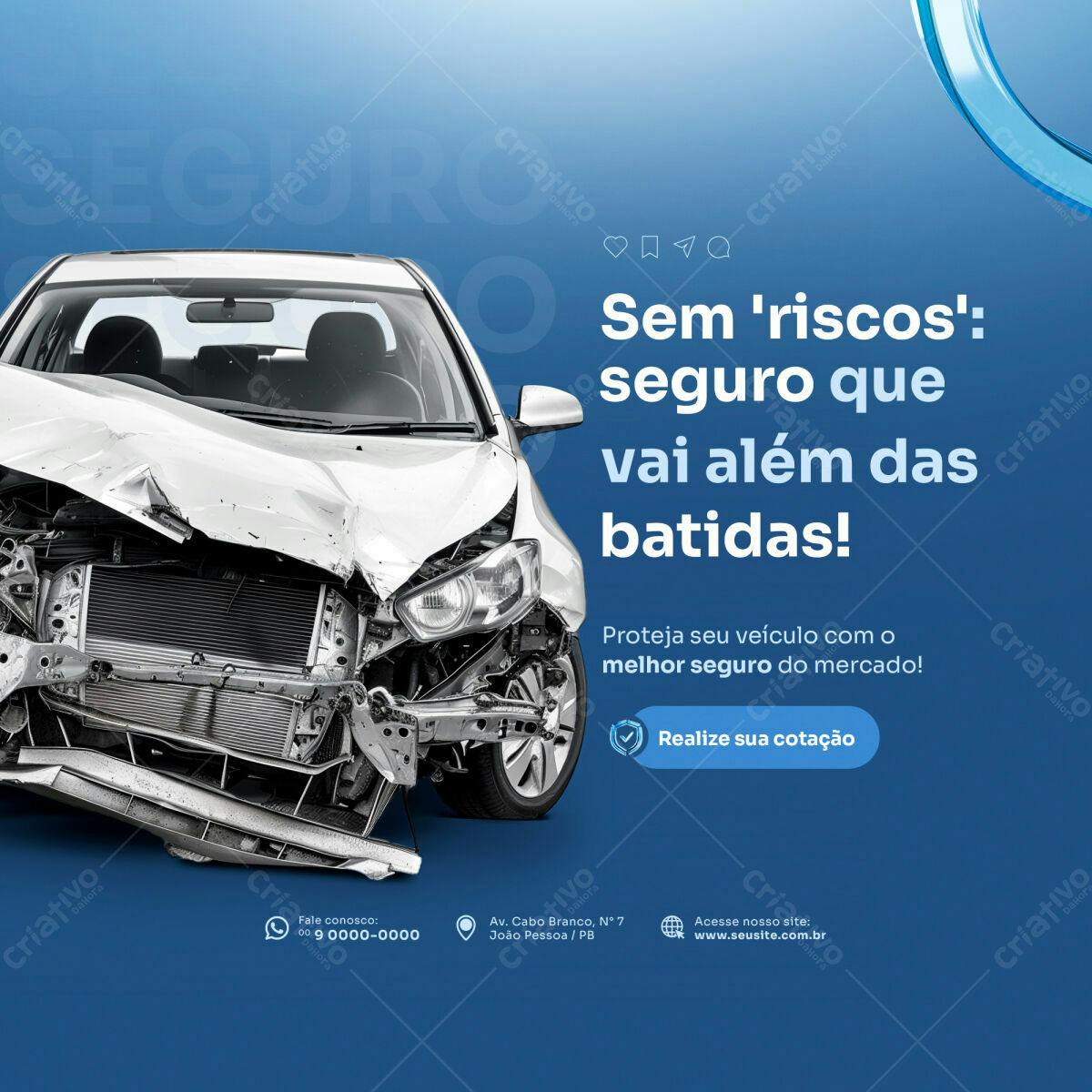 Banner Seguro Auto PSD Editável