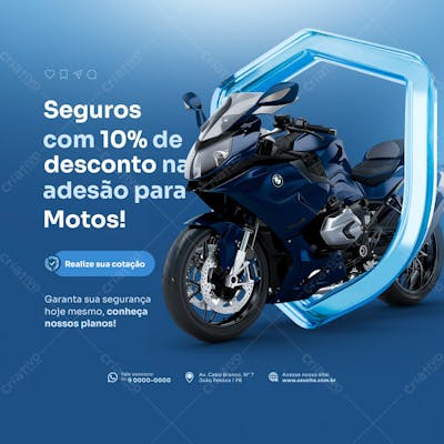 Seguro De Veículo Desconto Social Media Feed