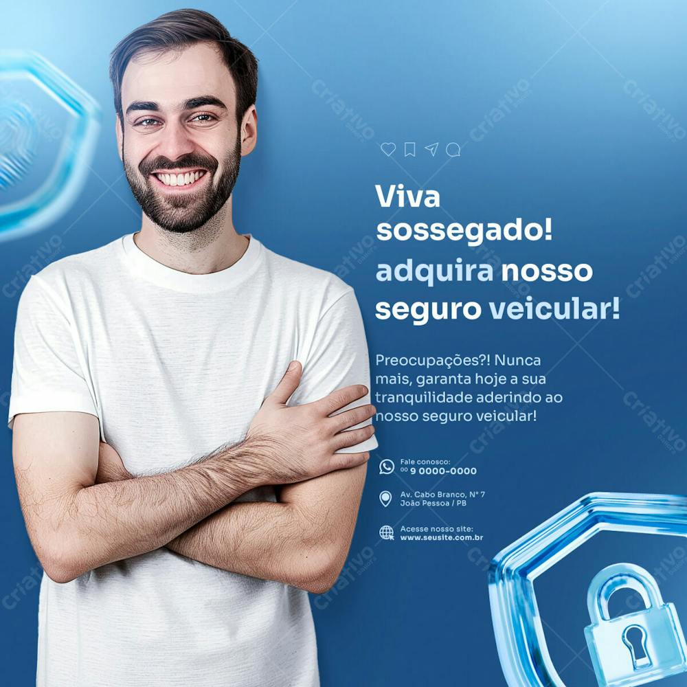 Seguro Veicular Social Media Feed