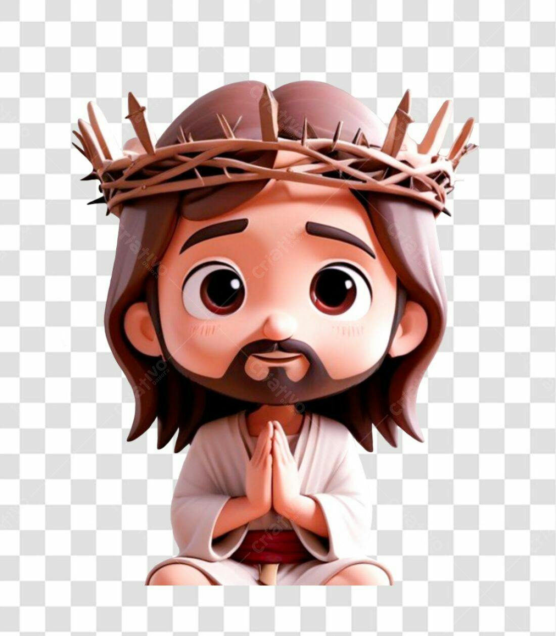 Icone Jesus Criança Páscoa PNG com fundo transparente