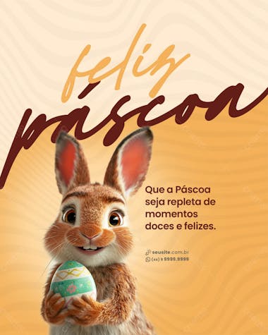 Social Media   Páscoa   Momentos Doces E Felizes