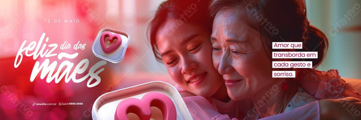 Banner Dia das Mães PSD Editável