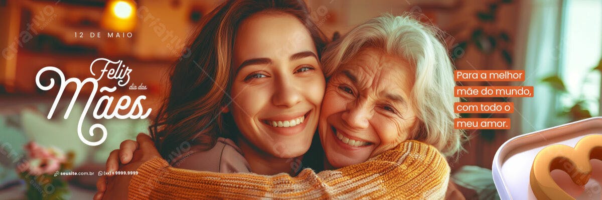 Banner Dia das Mães PSD Editável
