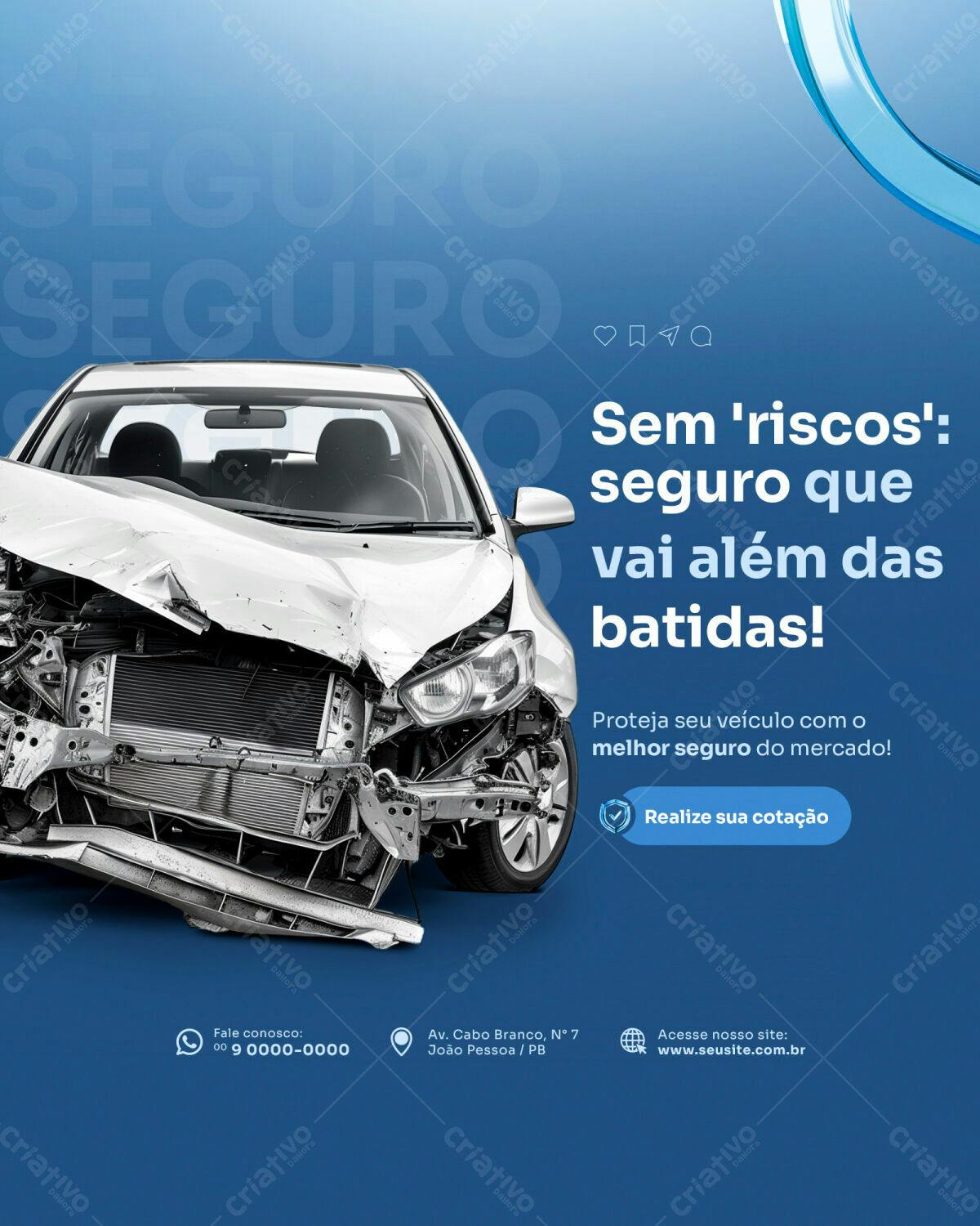 Banner Seguro Auto PSD Editável
