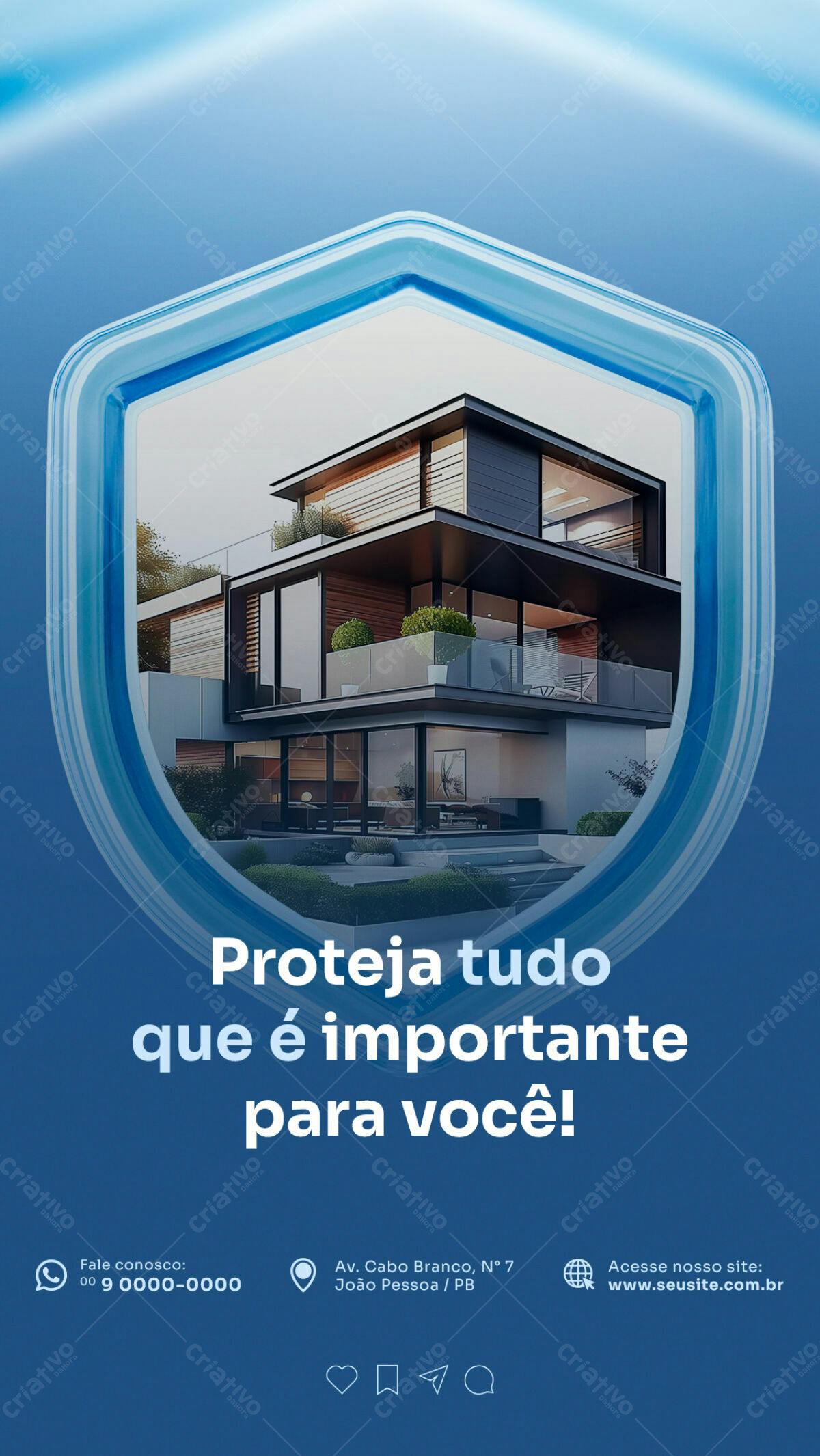 Flyer Segurança Patrimonial PSD Editável