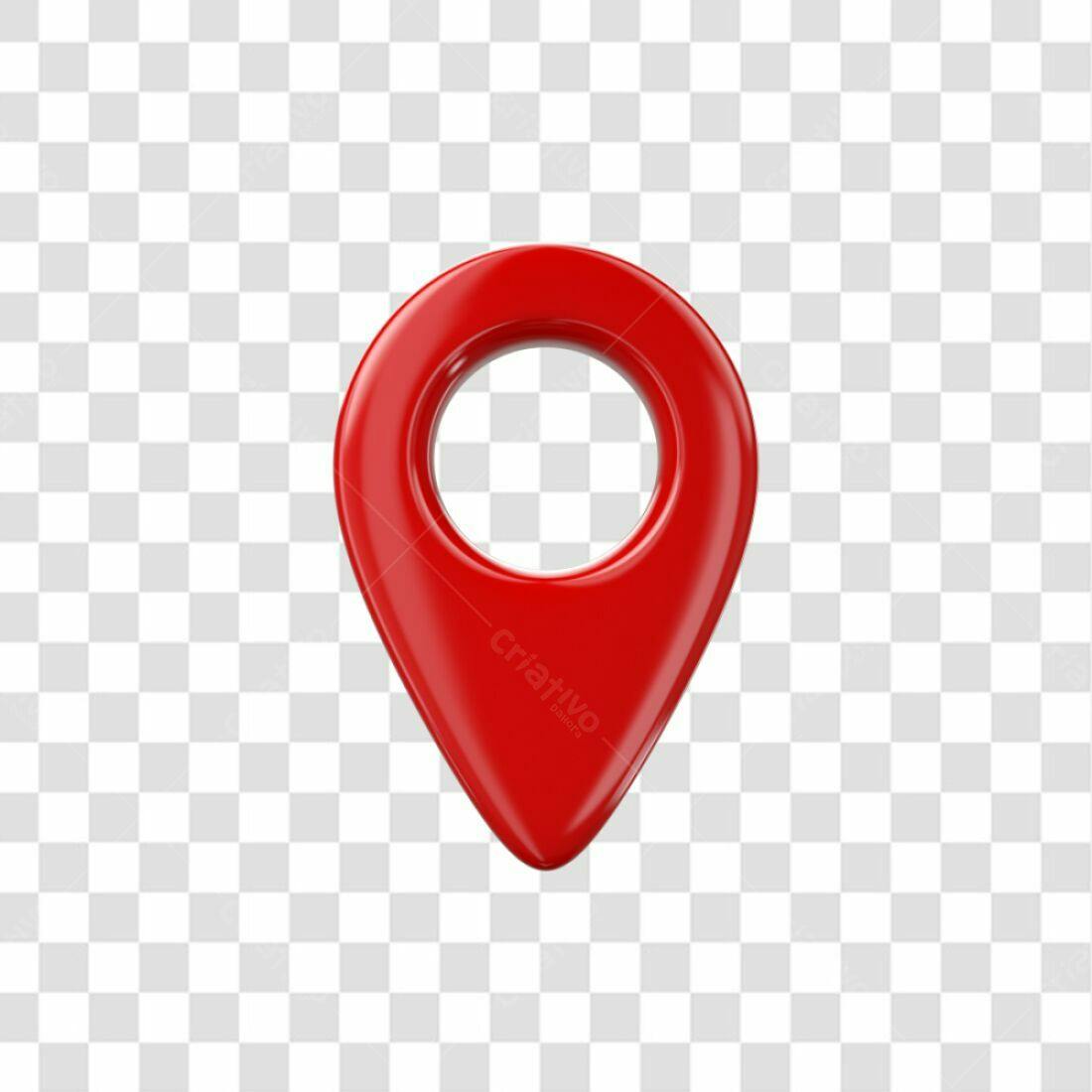 Ícone de localização vermelho PNG com fundo transparente