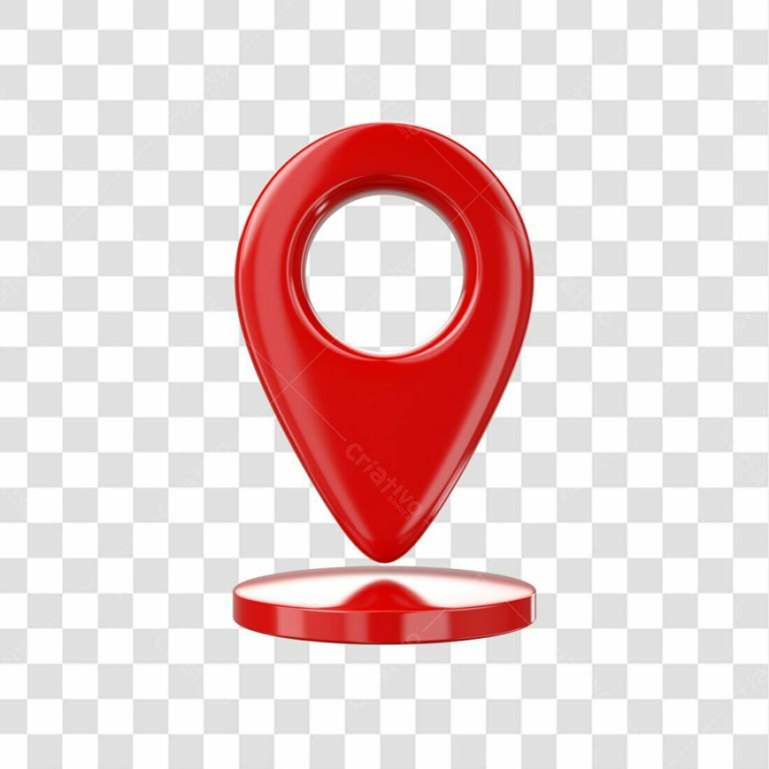 Icone de localização vermelho PNG com fundo transparente