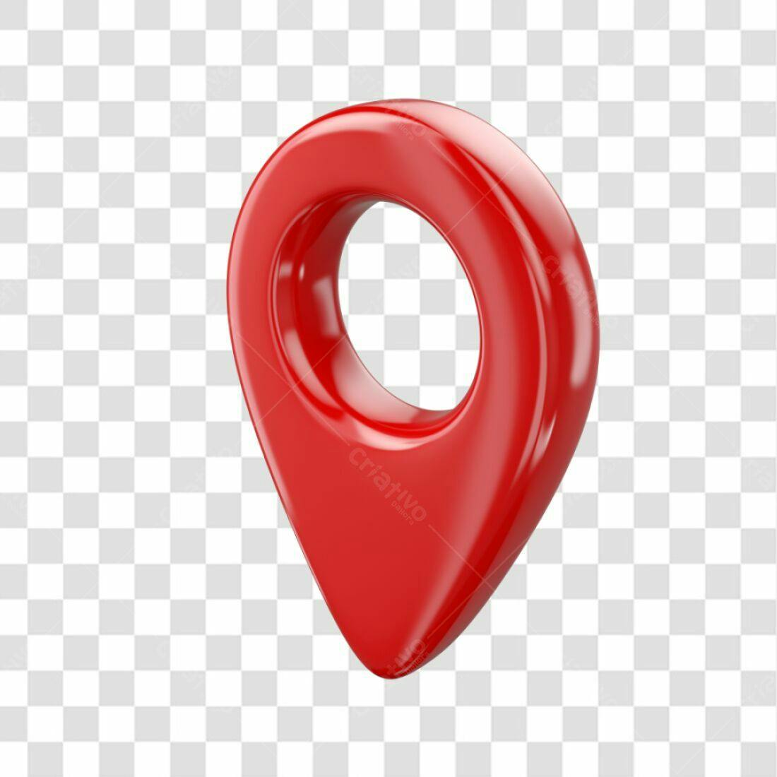 Ícone de localização vermelho PNG com fundo transparente