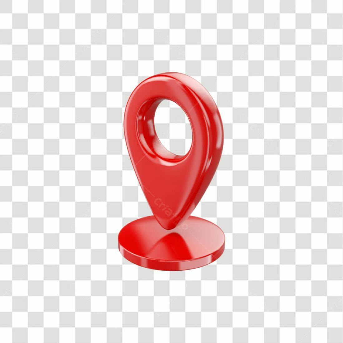 Ícone Localização GPS Vermelho PNG com fundo transparente