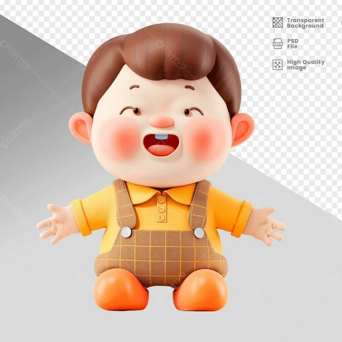 Personagem Infantil PSD Editável