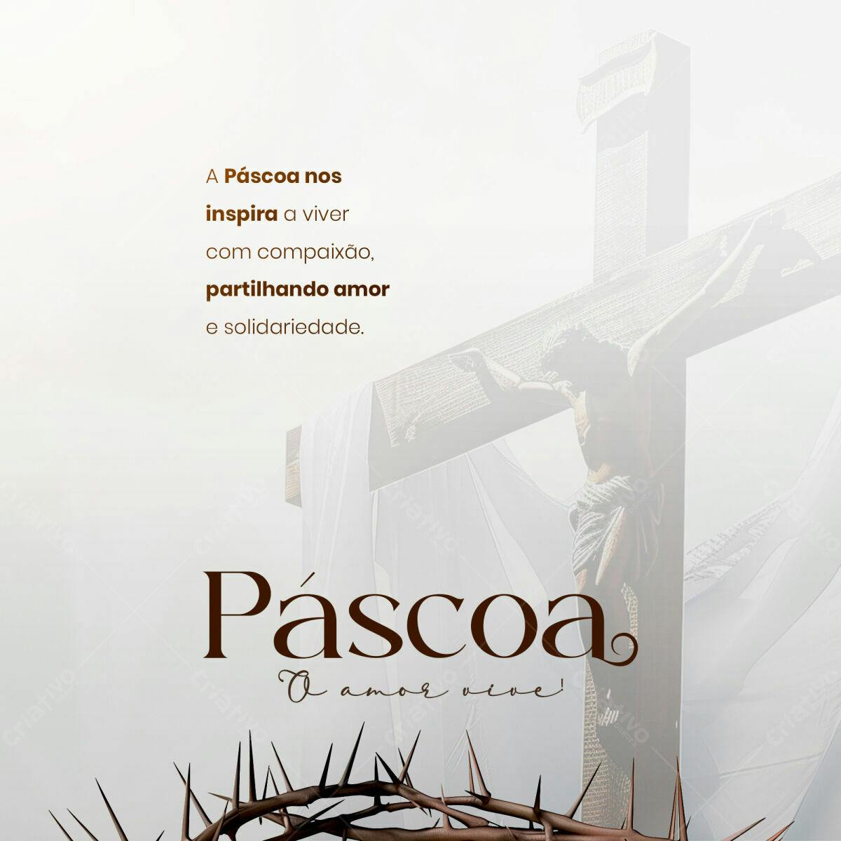 Post para Páscoa PSD Editável