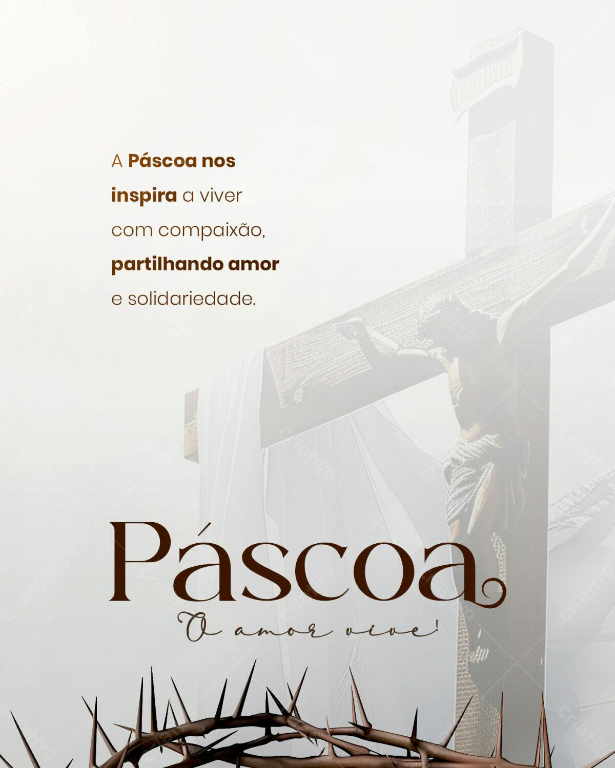 Post para Páscoa PSD Editável