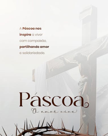 Páscoa feed vertical social media post