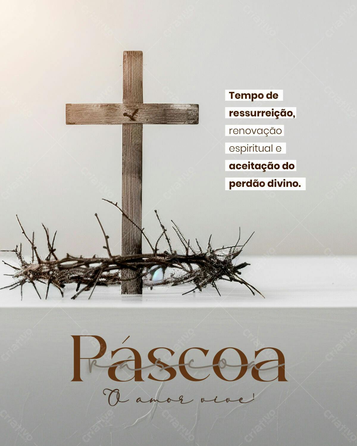 Flyer para Páscoa PSD Editável