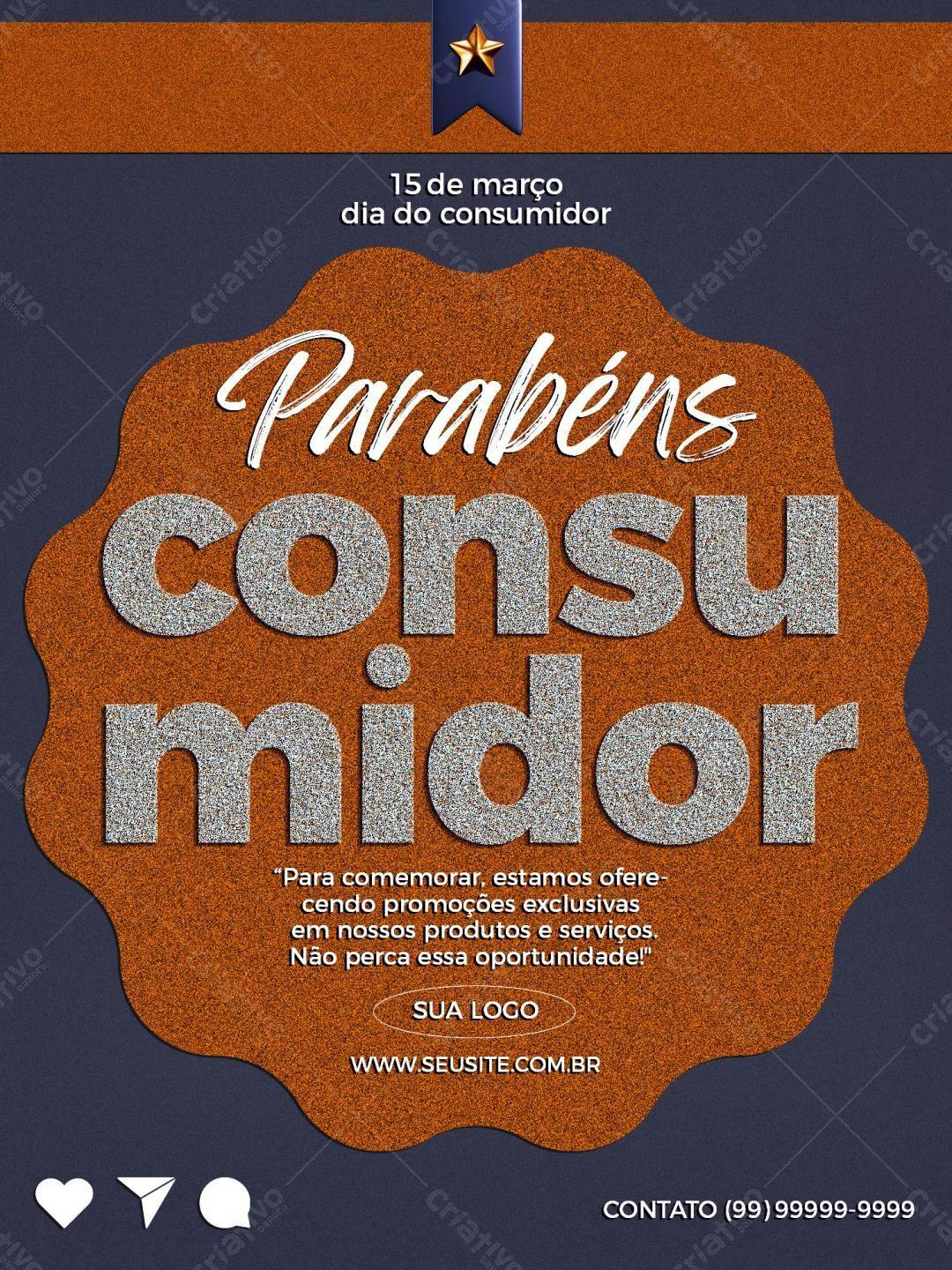 Flyer Dia do Consumidor PSD Editável