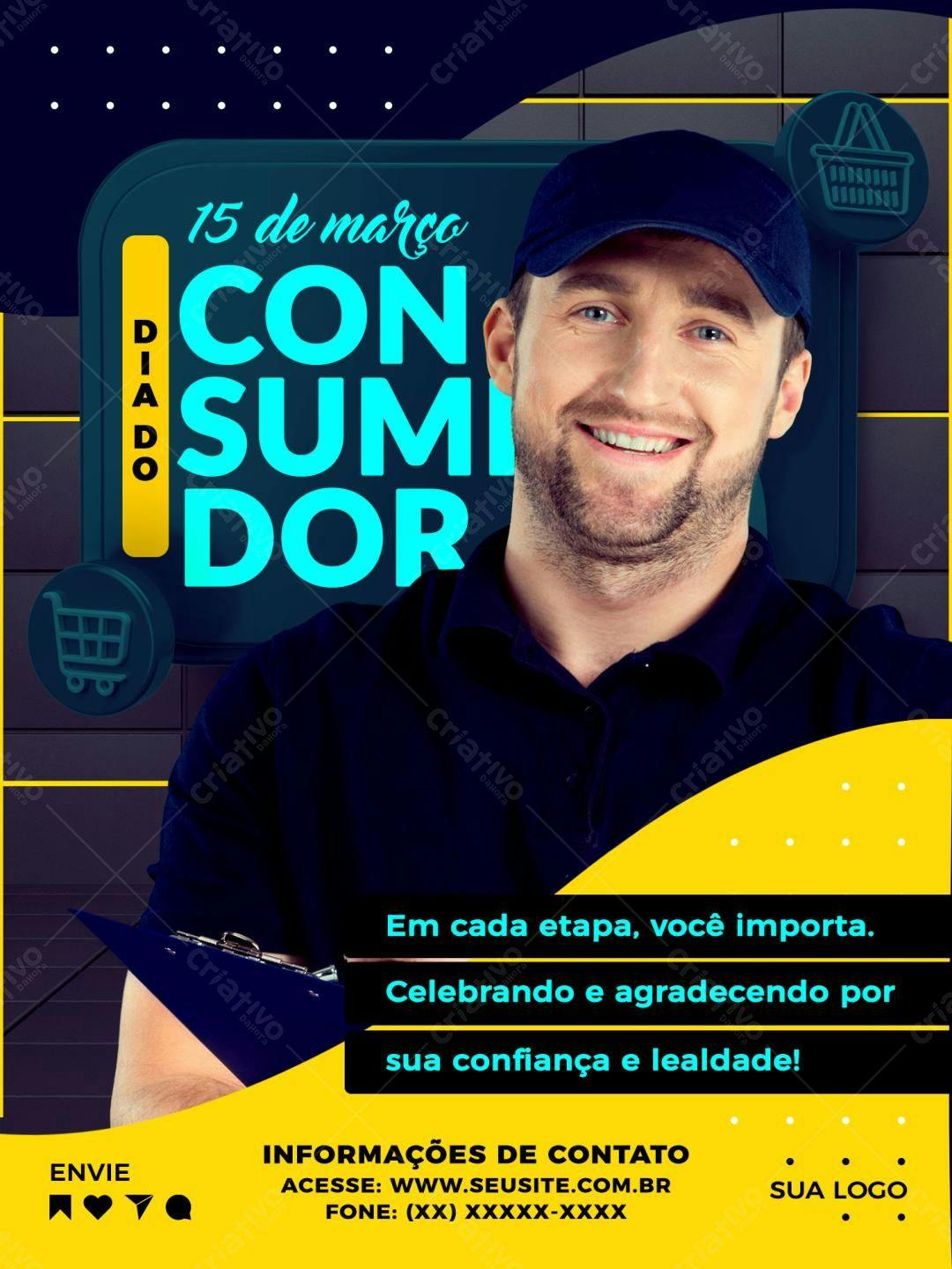 Flyer Dia do Consumidor PSD Editável
