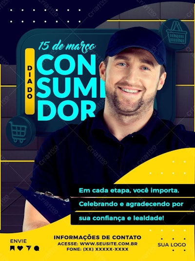Flyer Dia do Consumidor PSD Editável