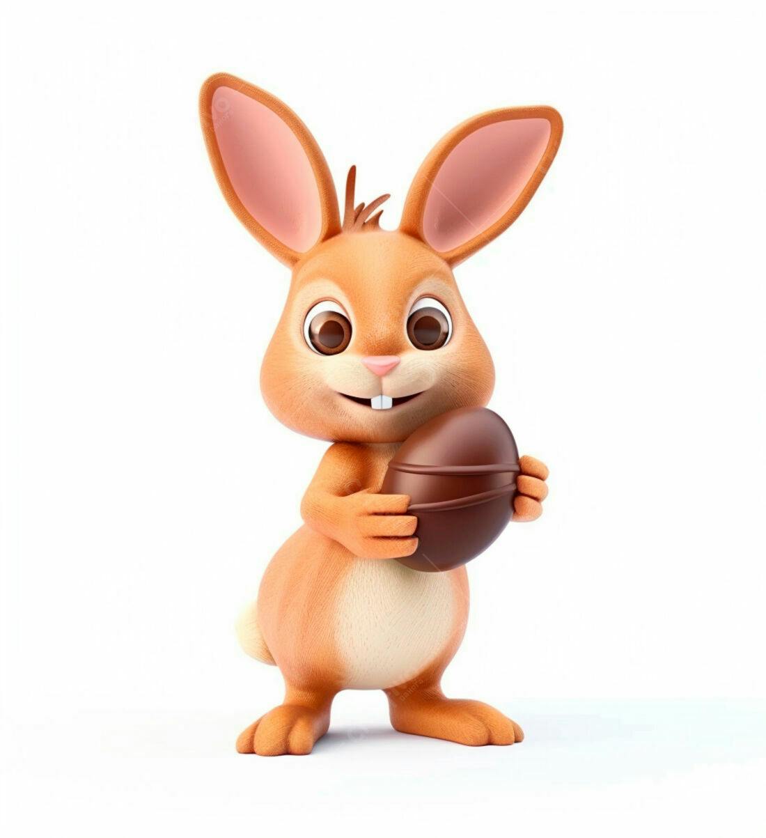 Coelhinho da Páscoa com Ovo de Chocolate