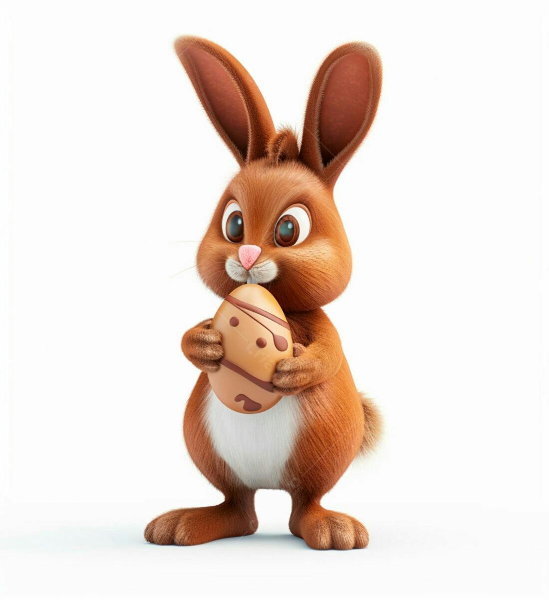 Coelhinho da Páscoa com Ovo de Chocolate