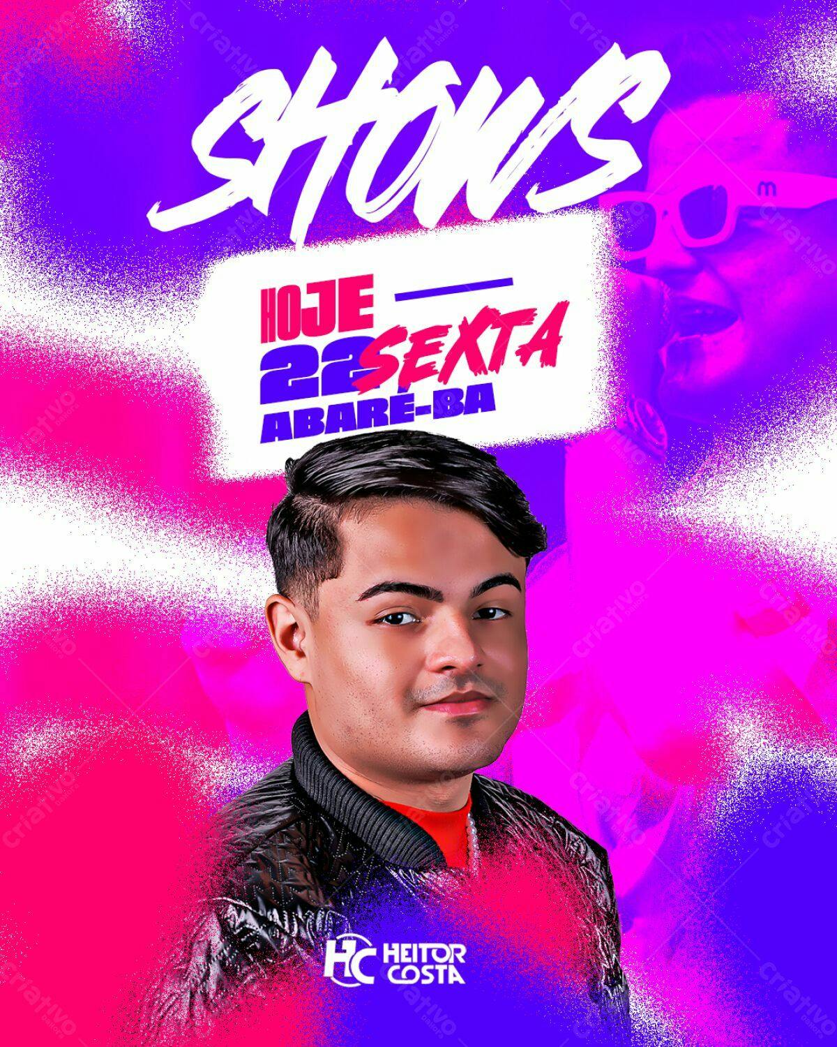 Flyer para Festa de Sexta-feira PSD Editável