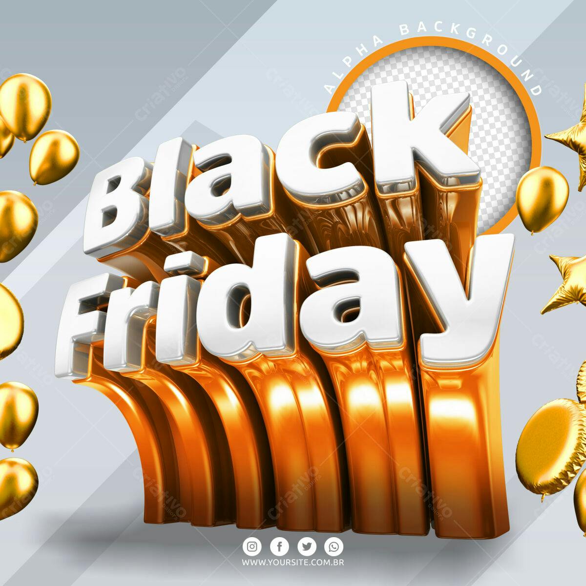 Banner Black Friday PSD Editável