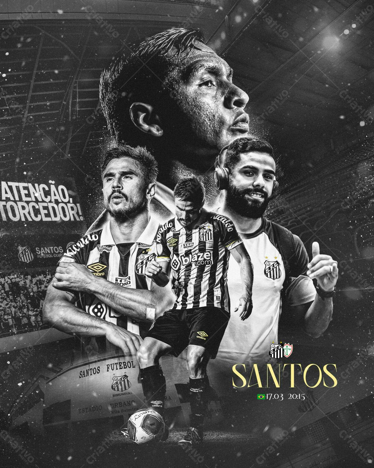 Poster Santos Futebol Clube PSD Editável