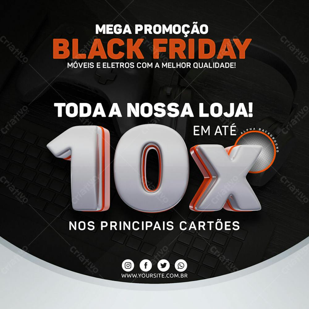 Mega Promoção de Black Friday Em até 10X nos cartões
