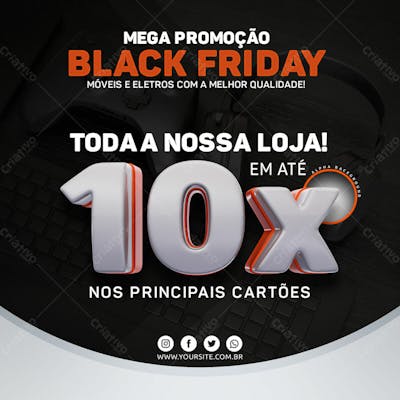 Mega Promoção de Black Friday Em até 10X nos cartões