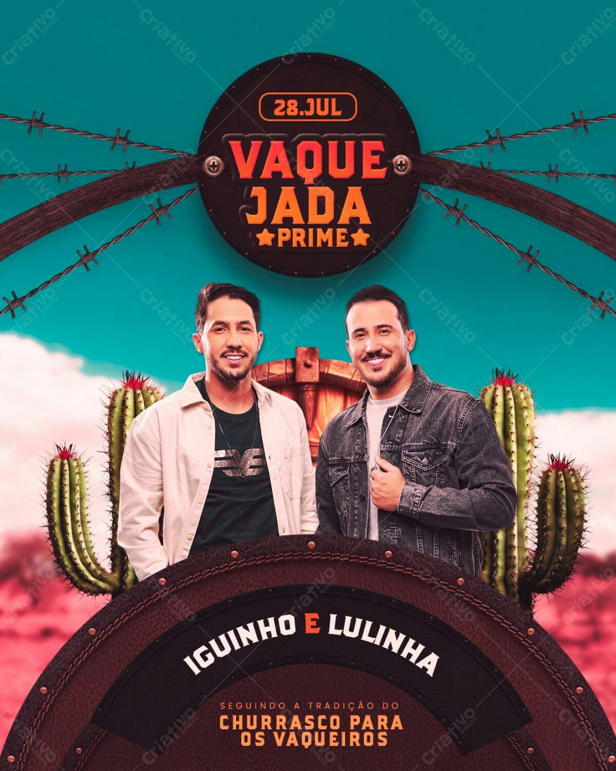 Flyer Vaquejada Prime PSD Editável