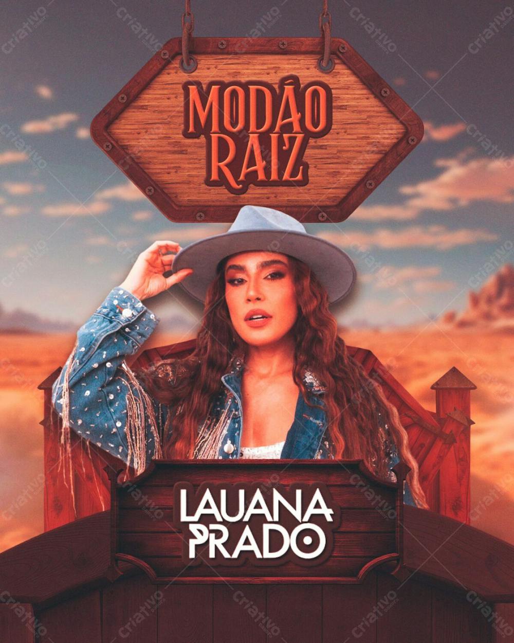 Flyer Luana Prado Modâo Raiz