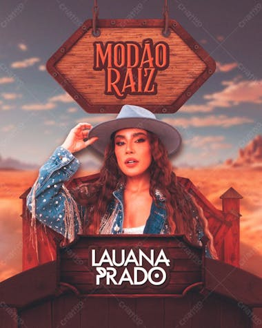 Flyer luana prado modâo raiz