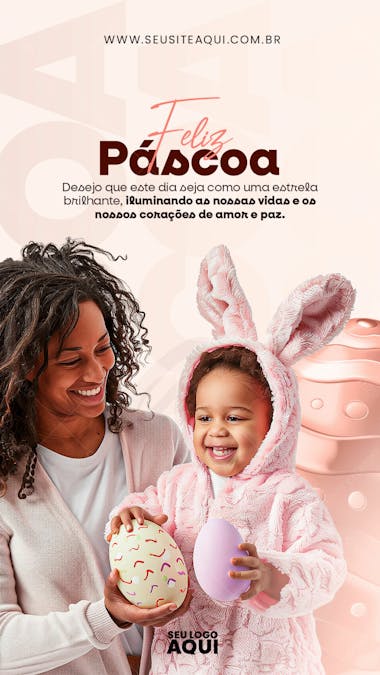 Story feliz páscoa | psd editável