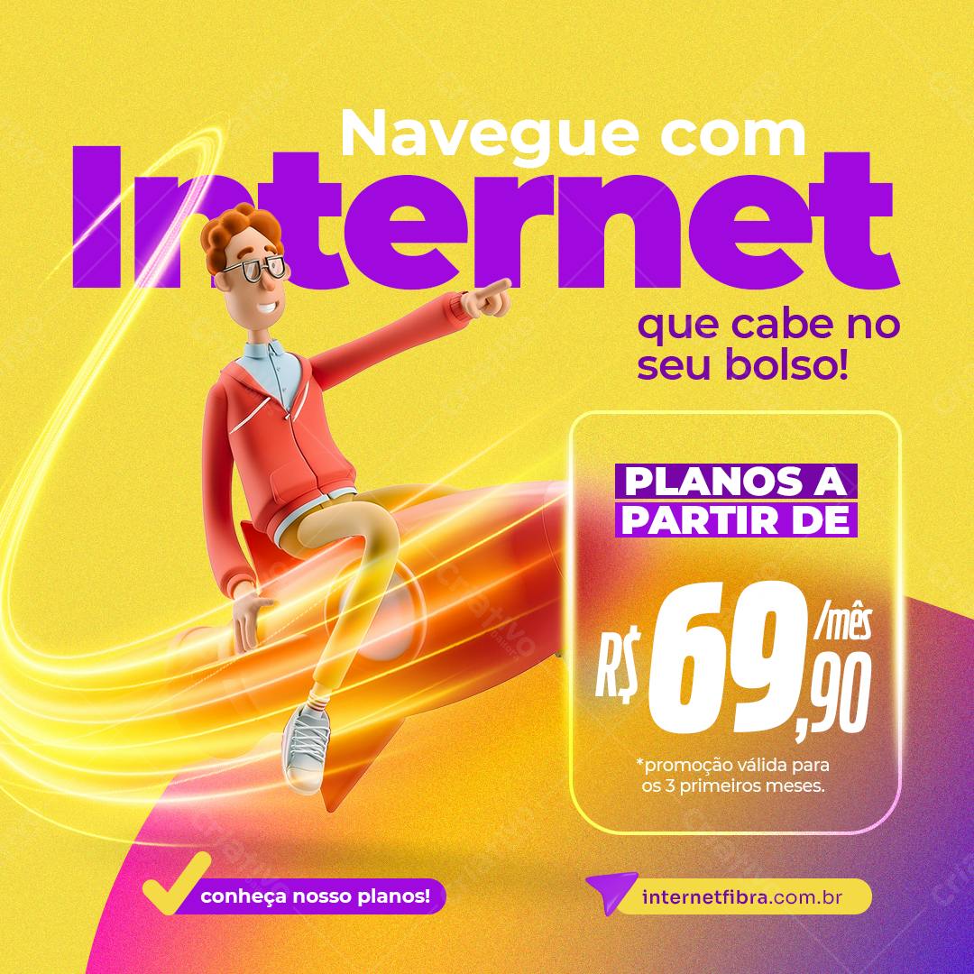 Banner Internet Planos Promocionais PSD Editável