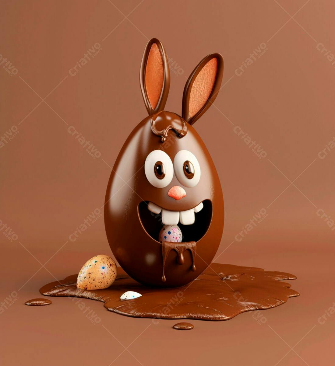 Ovo de Páscoa Coelho de Chocolate